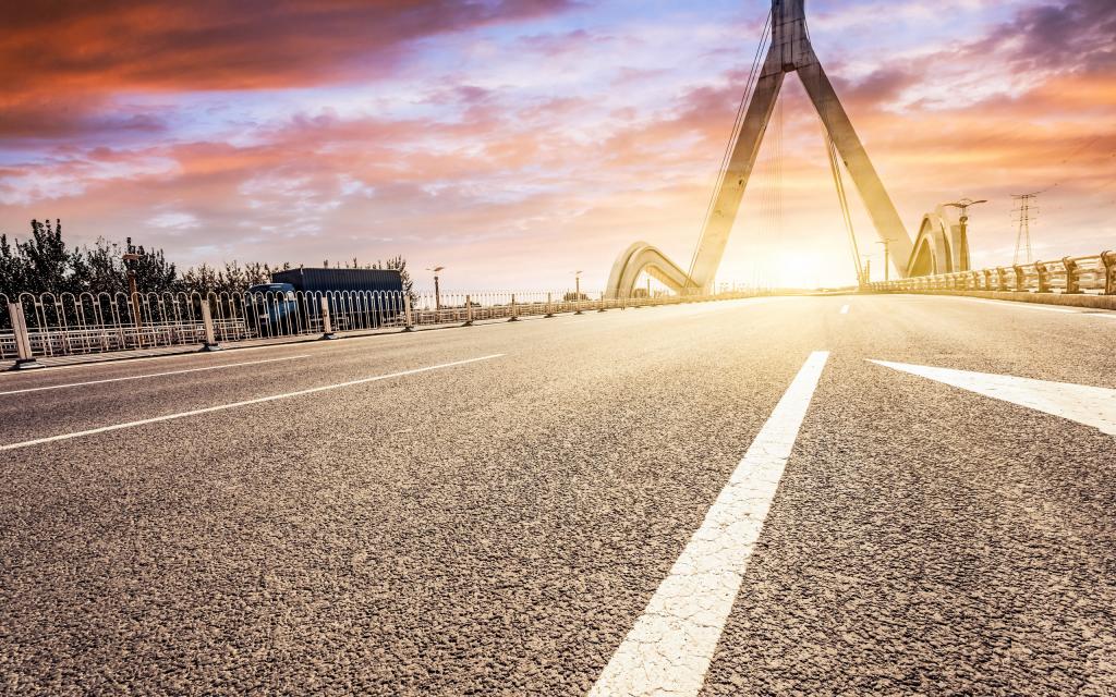 沿途公路的风景