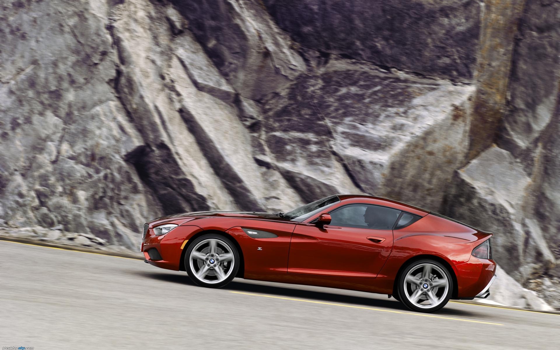 宝马zagato红色跑车