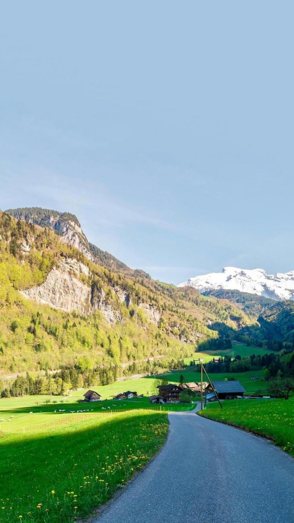 瑞士清新唯美田园风光