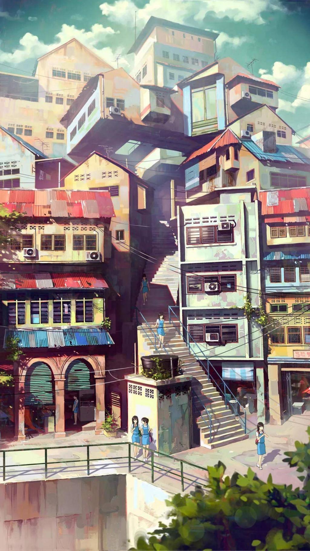 创意手绘唯美动漫场景