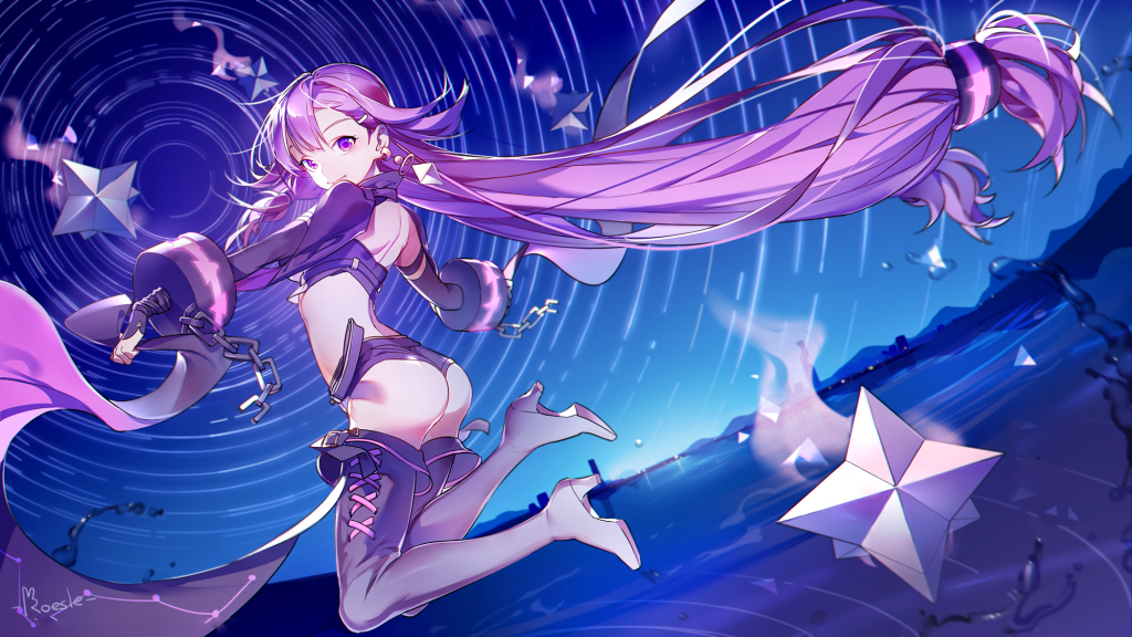 动漫女生孤独背影