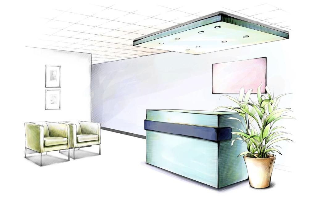 好看的手绘室内家居