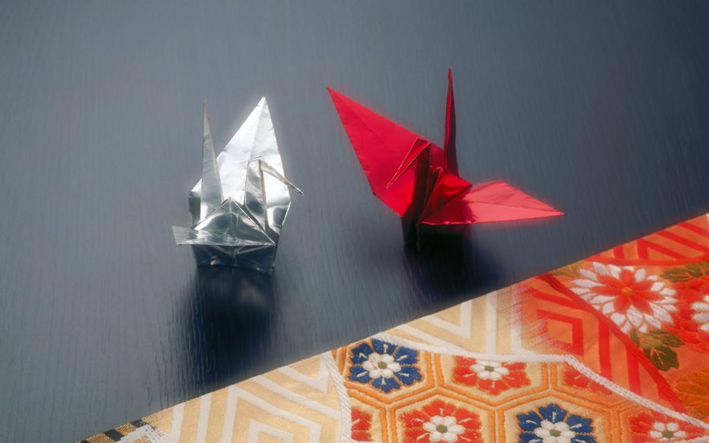 立体千纸鹤
