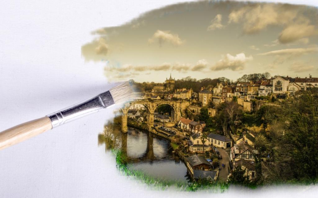 另类的笔触油画