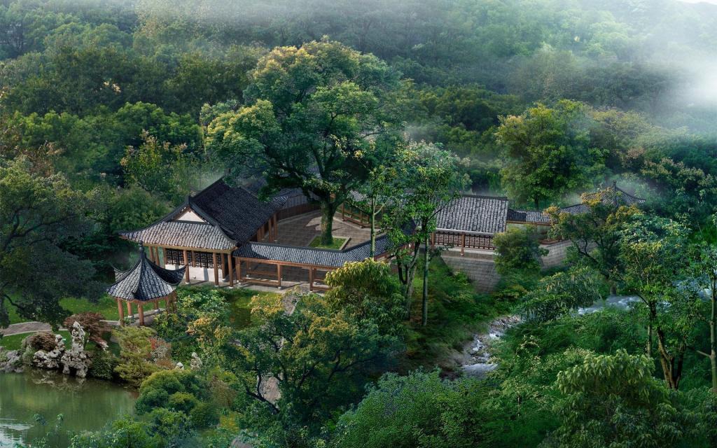 3D风光建筑园林效果