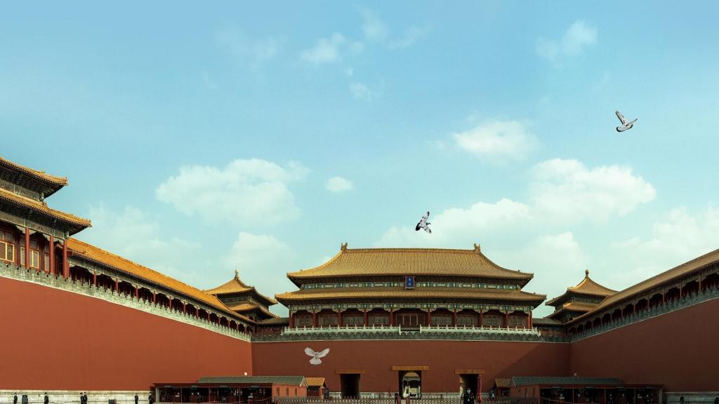 十一双节相约北京故宫壮观美景风光