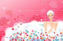 矢量时尚女人花