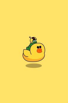 呆萌卡通小黄鸭-1