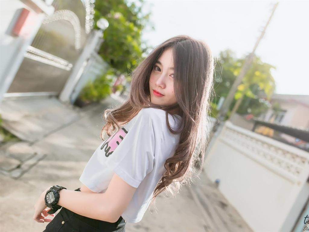 长发性感清新美女写真