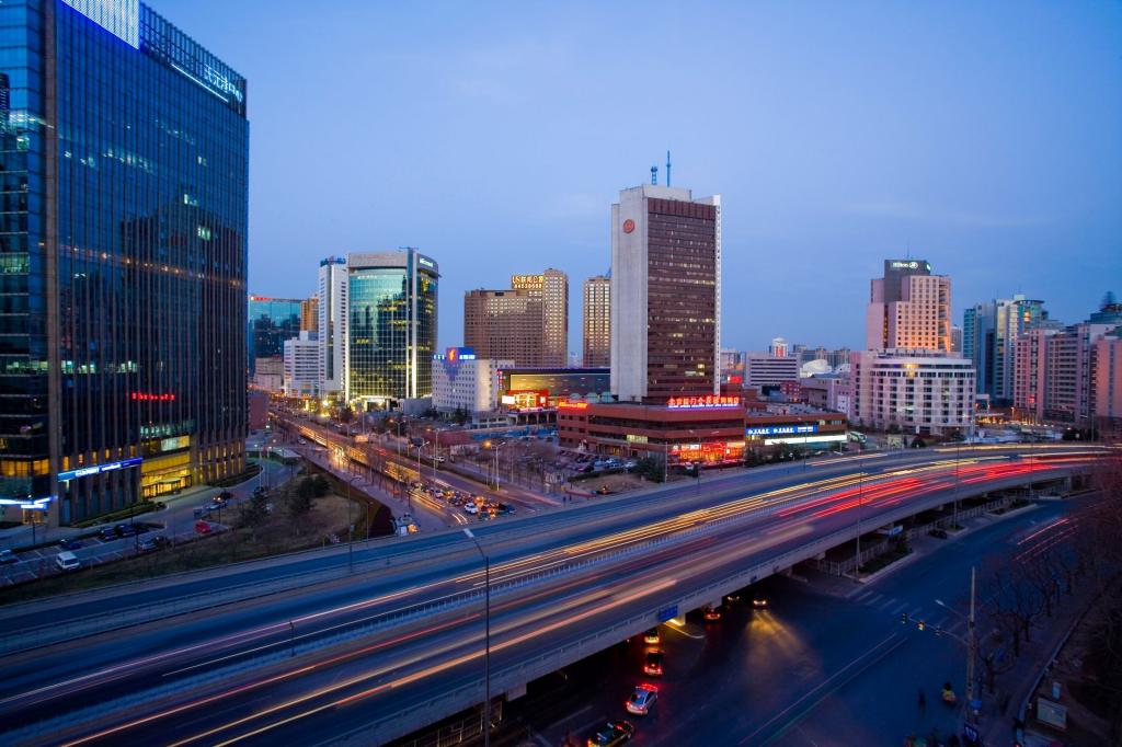 北京东三环绚丽街景