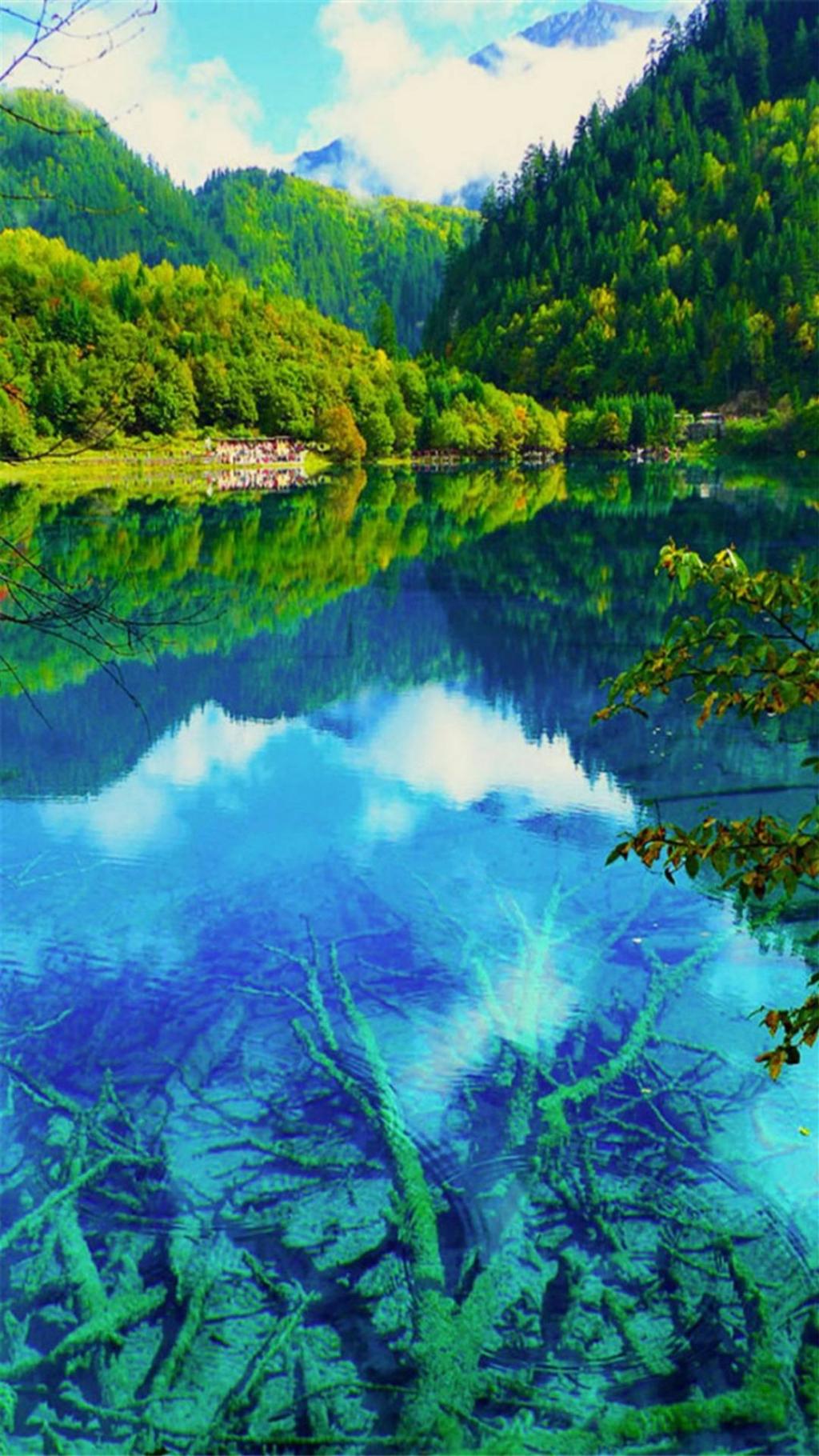 四川九寨沟唯美仙境,高清图片,手机锁屏桌面-壁纸族