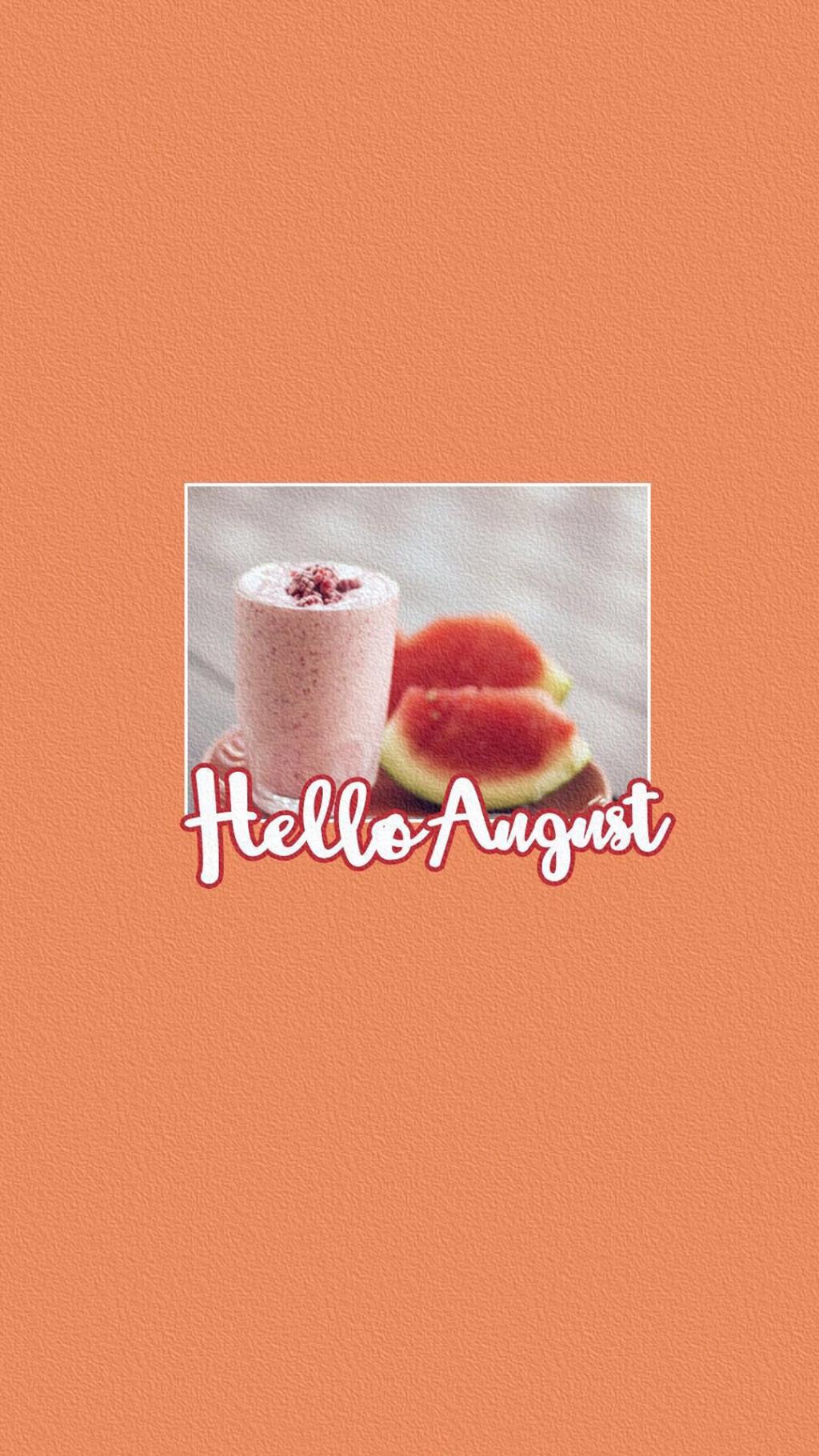 八月你好个性插图