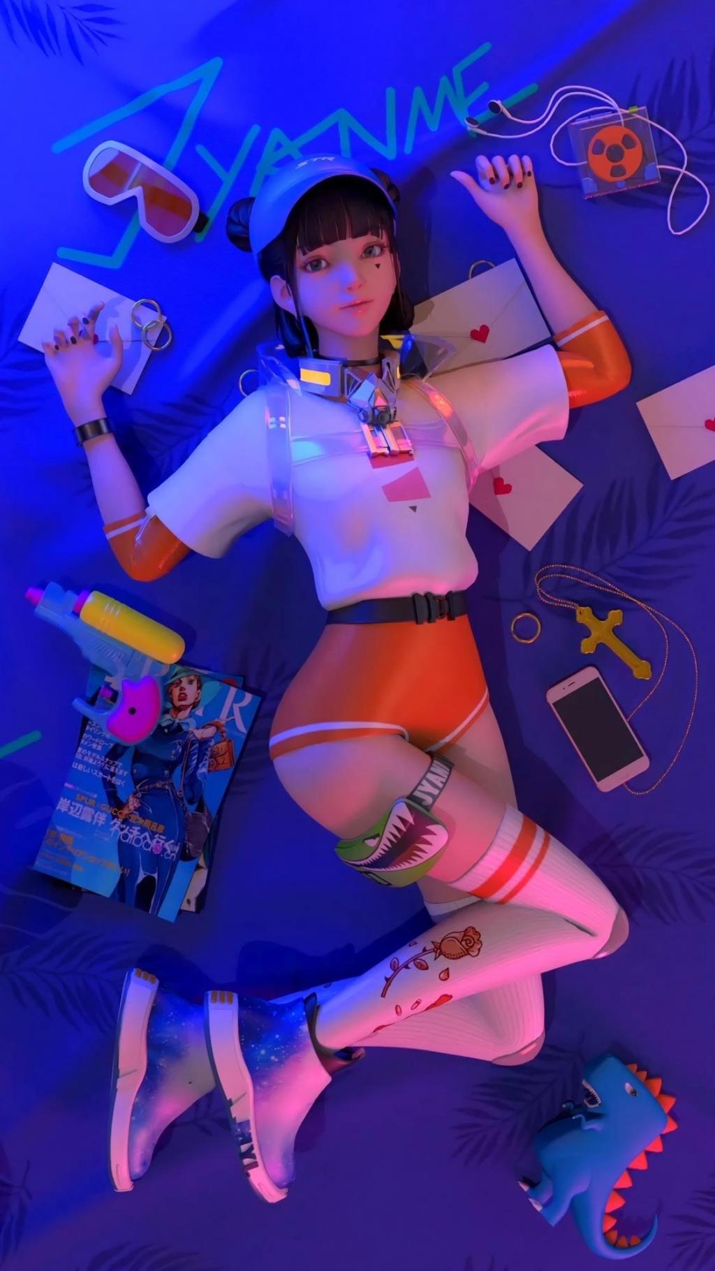 虚拟偶像机甲少女集原美可爱二次元意境