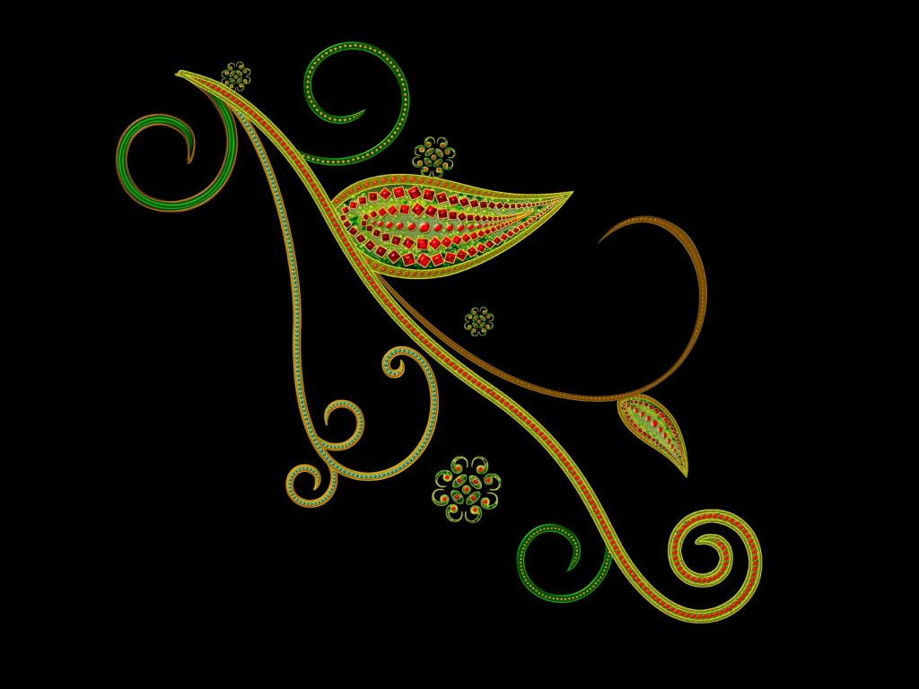 梦幻唯美的炫彩花纹