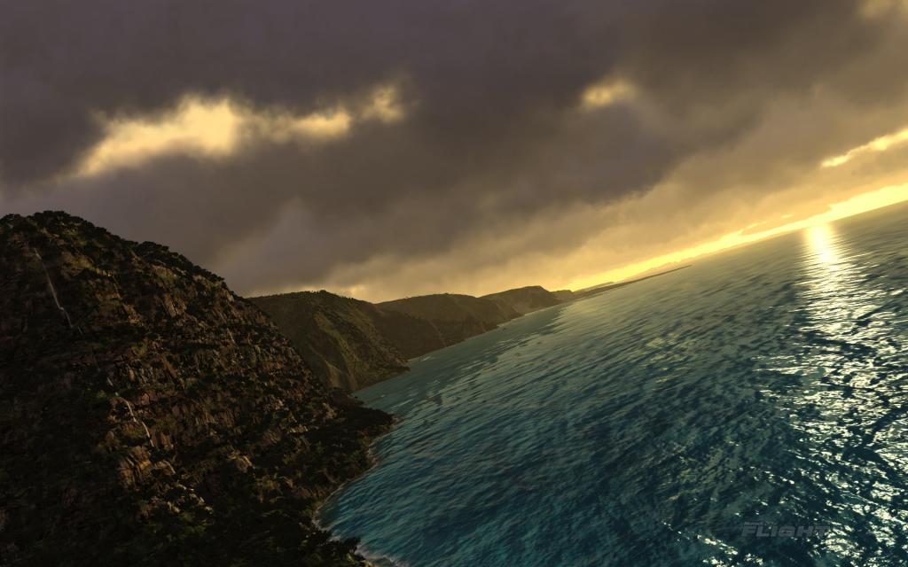 夏威夷空中俯视美景