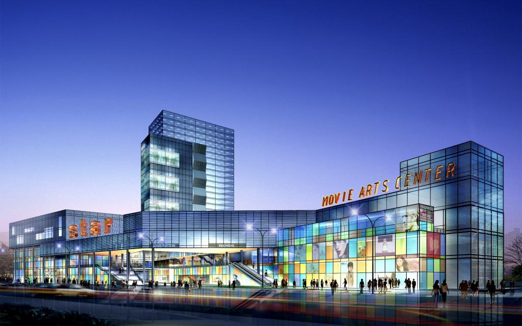 3D概念城市建筑效果