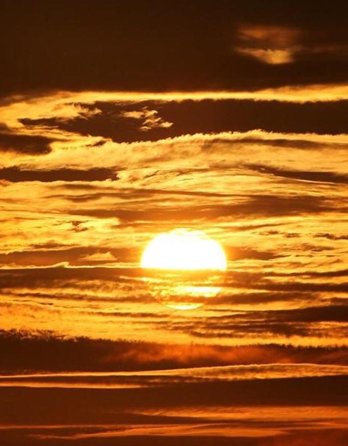 清晨的日出有多唯美