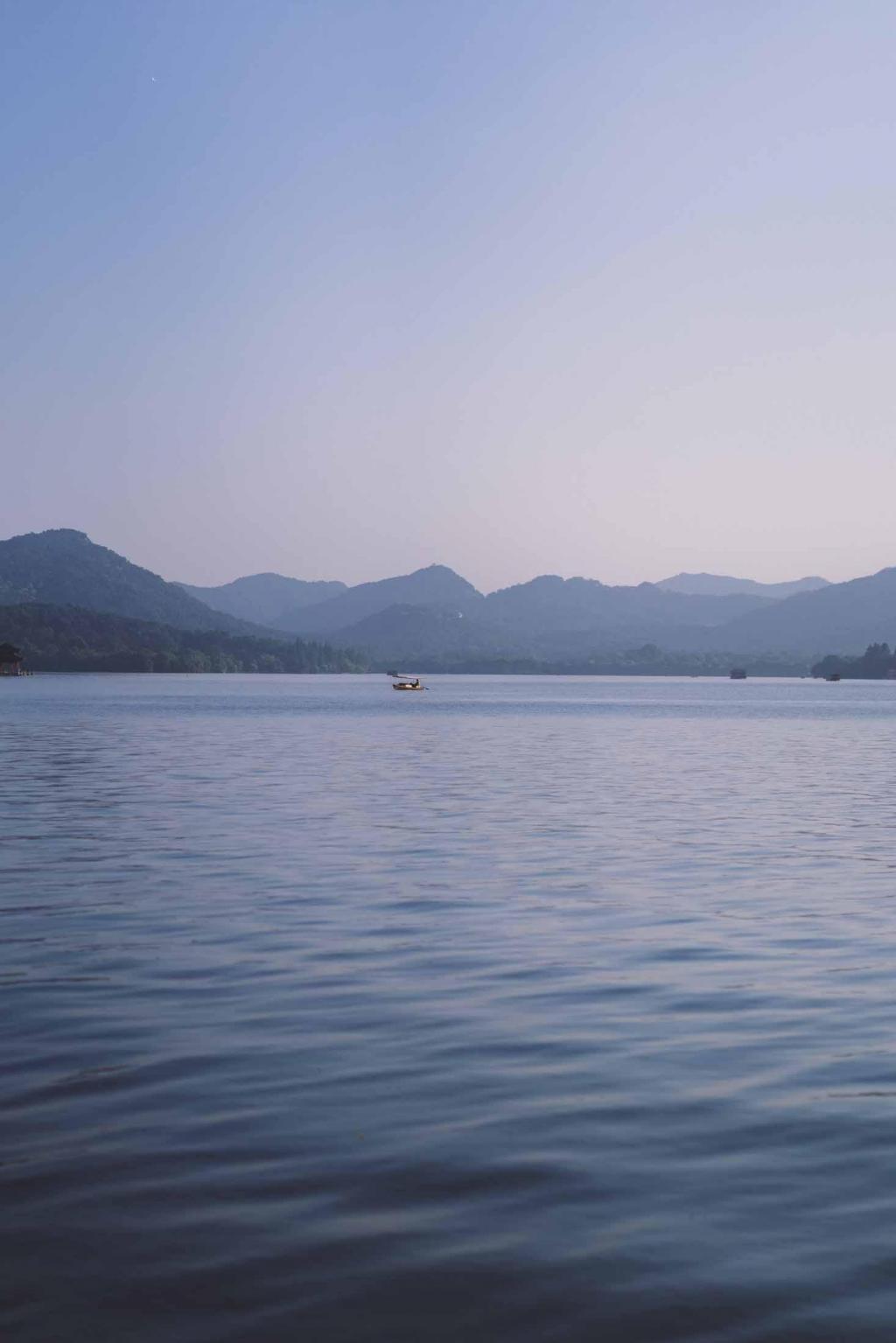 干净治愈系杭州西湖迷人美景摄影