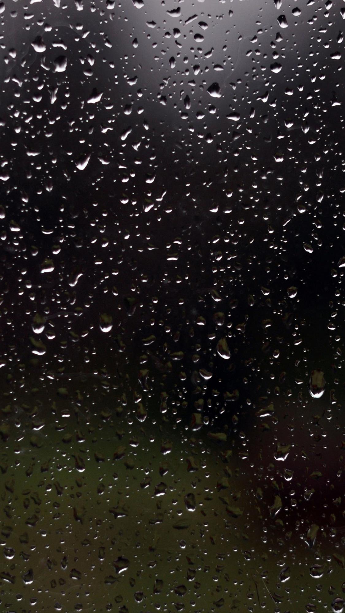 下雨天唯美朦胧雨滴