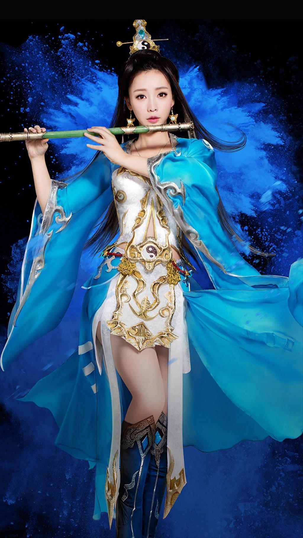 女神柳岩传奇世界游戏代言写真