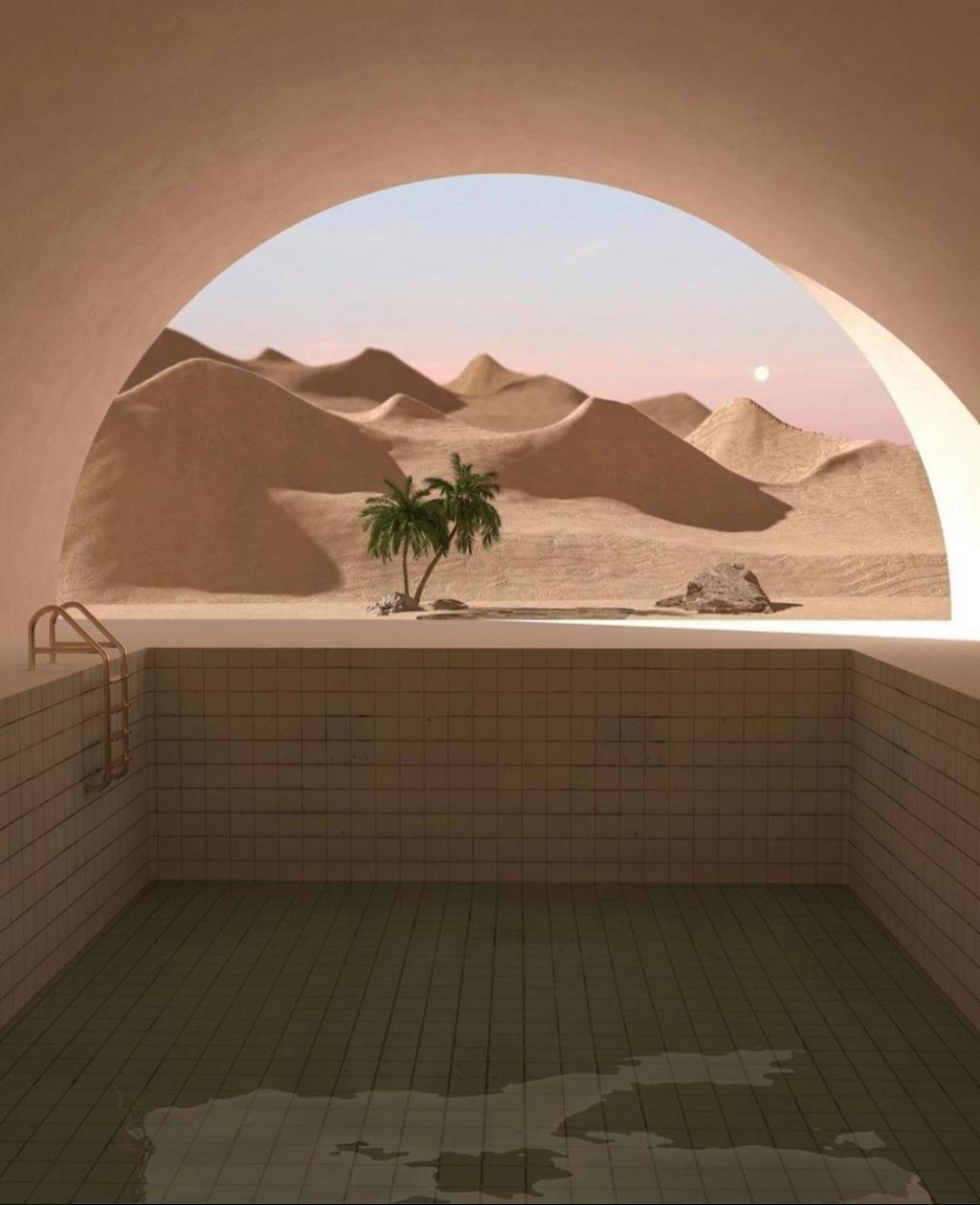 ins风建筑奶油色调创意摄影