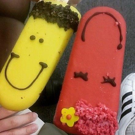 卡通儿童冰棒欣赏