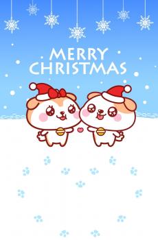 2019可爱卡通快乐圣诞-2