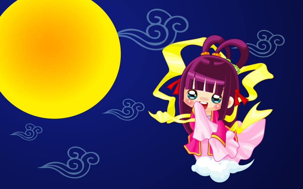 古装矢量卡通儿童