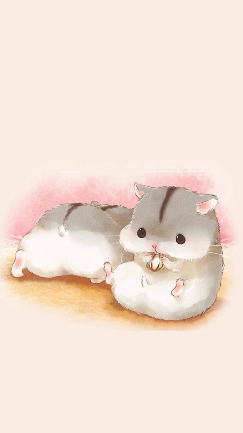 可爱卡通手绘宠物鼠