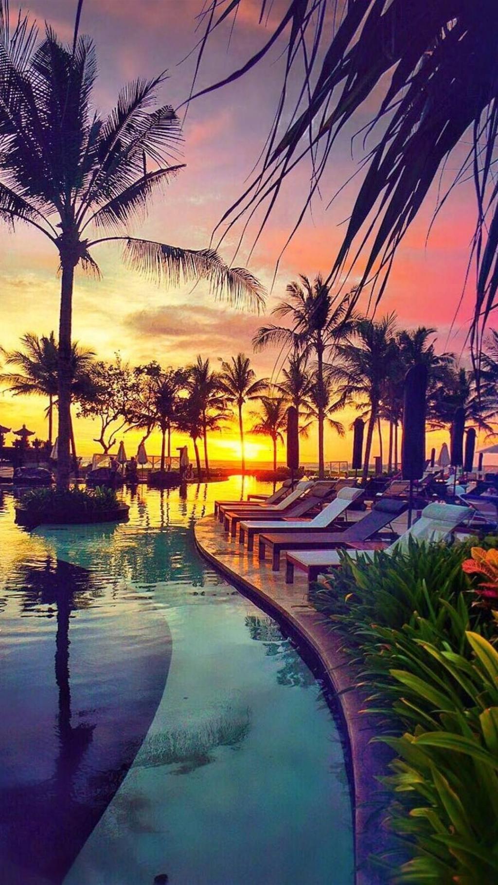 唯美城市黄昏风光