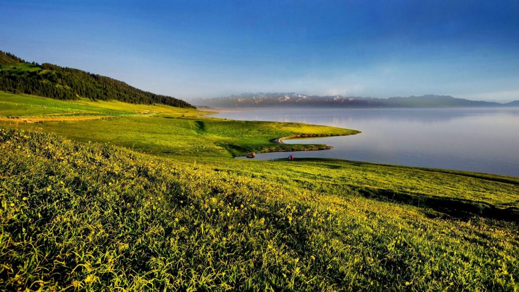 新疆赛里木湖自然风光