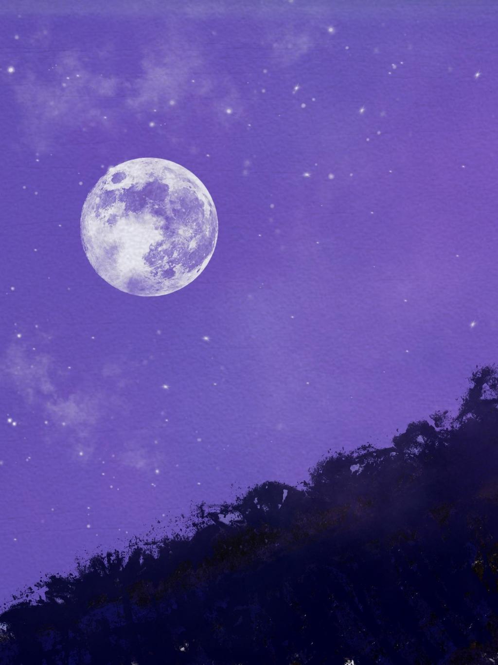 优美意境风景油画背景图 