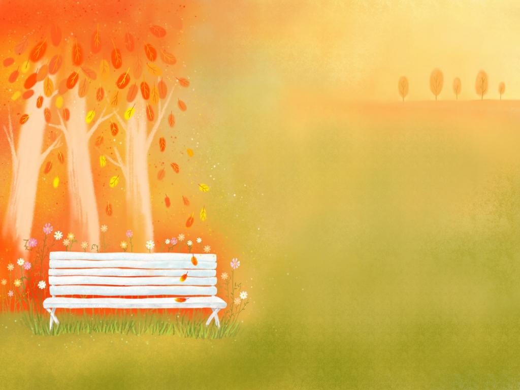 超大卡通秋色枫叶