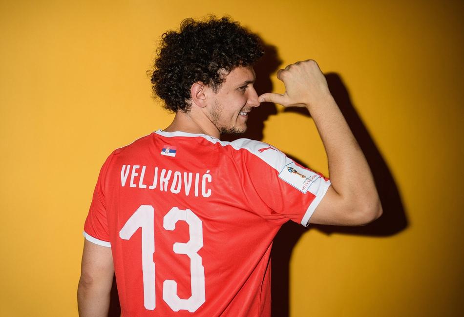 塞尔维亚足球队阵容高清图片