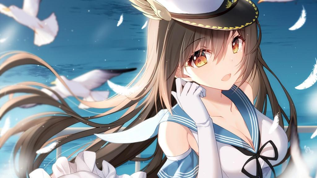 二次元动漫少女精美手绘插画