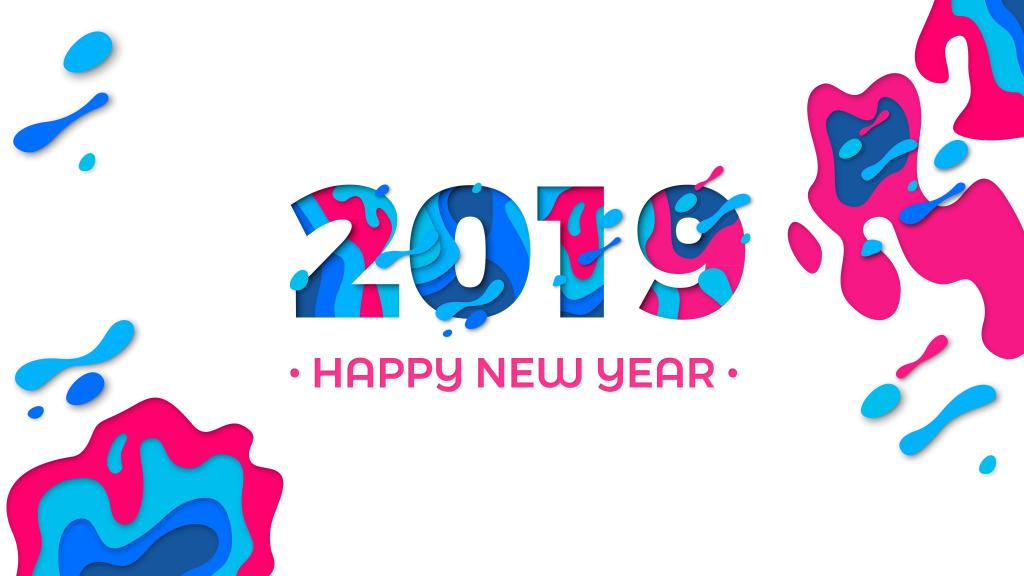 新年2019年圣诞节8k海报 