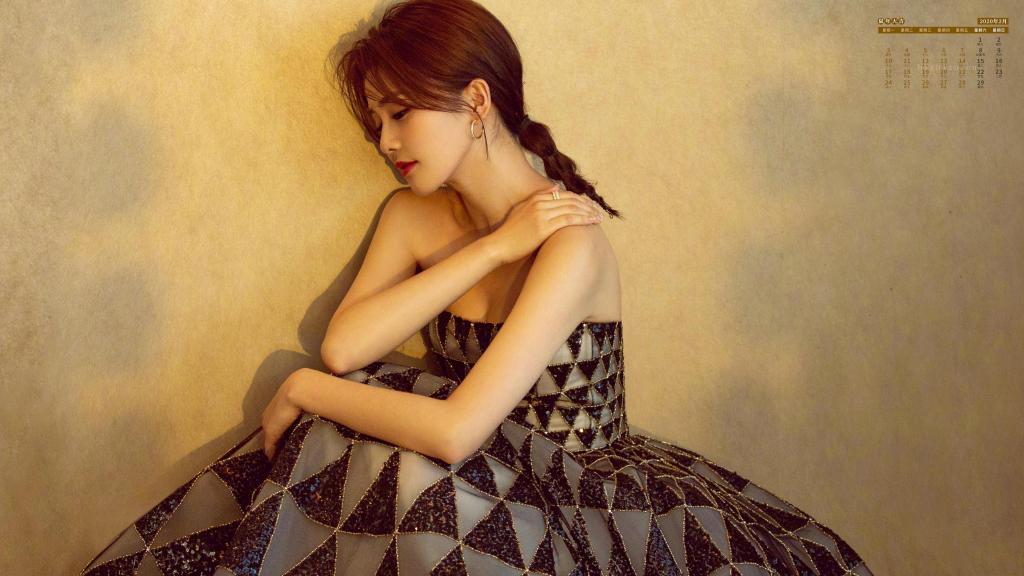 2020年2月白鹿性感迷人写真日历