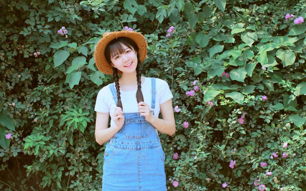 清纯美女小清新户外写真