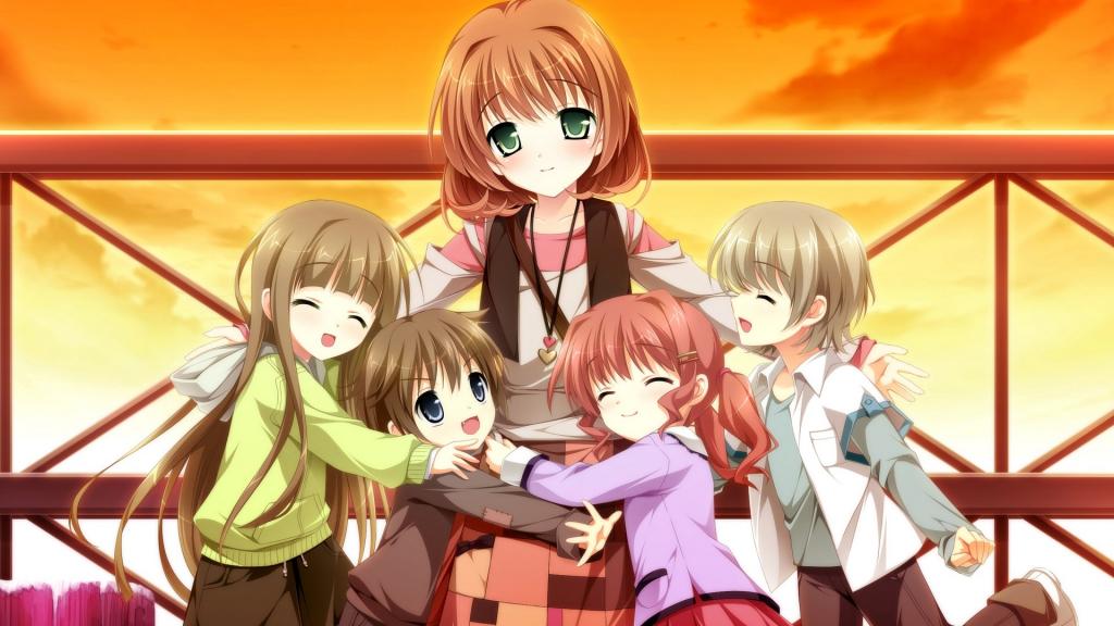 少女编织爱的画布图片