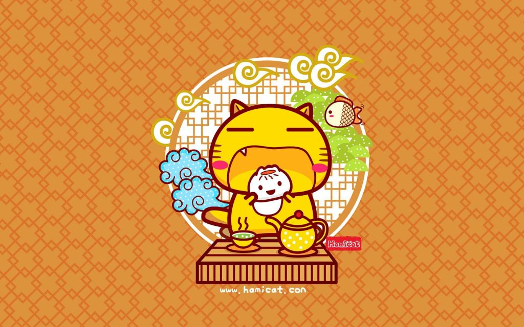 哈咪猫中国风卡通