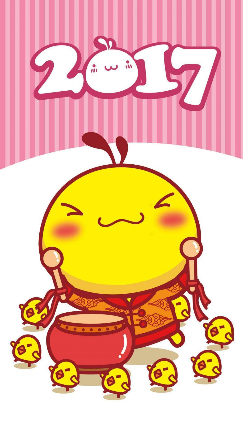 油爆叽丁新年贺岁壁纸