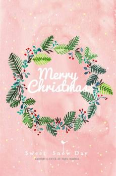 温馨圣诞卡通插画-6