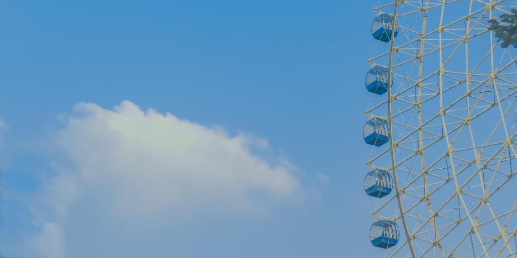 摩天轮自然清新摄影