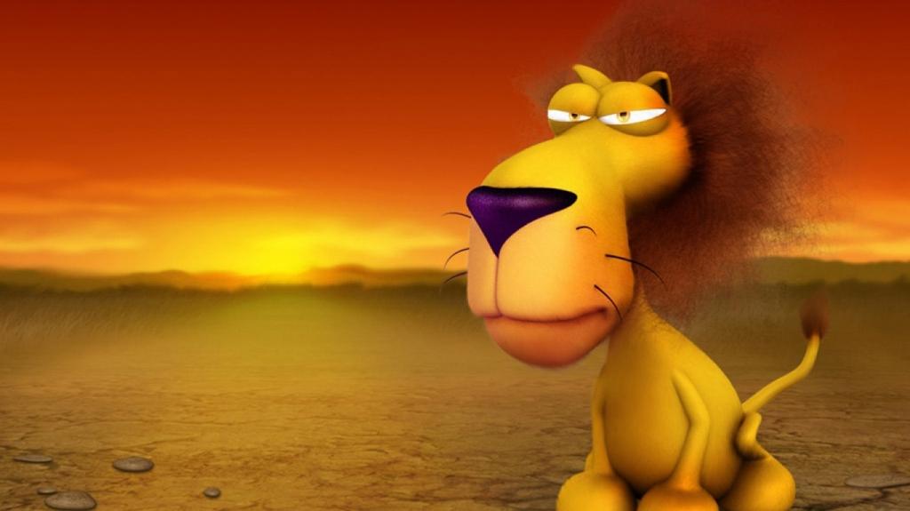 夸张表情3d卡通动物