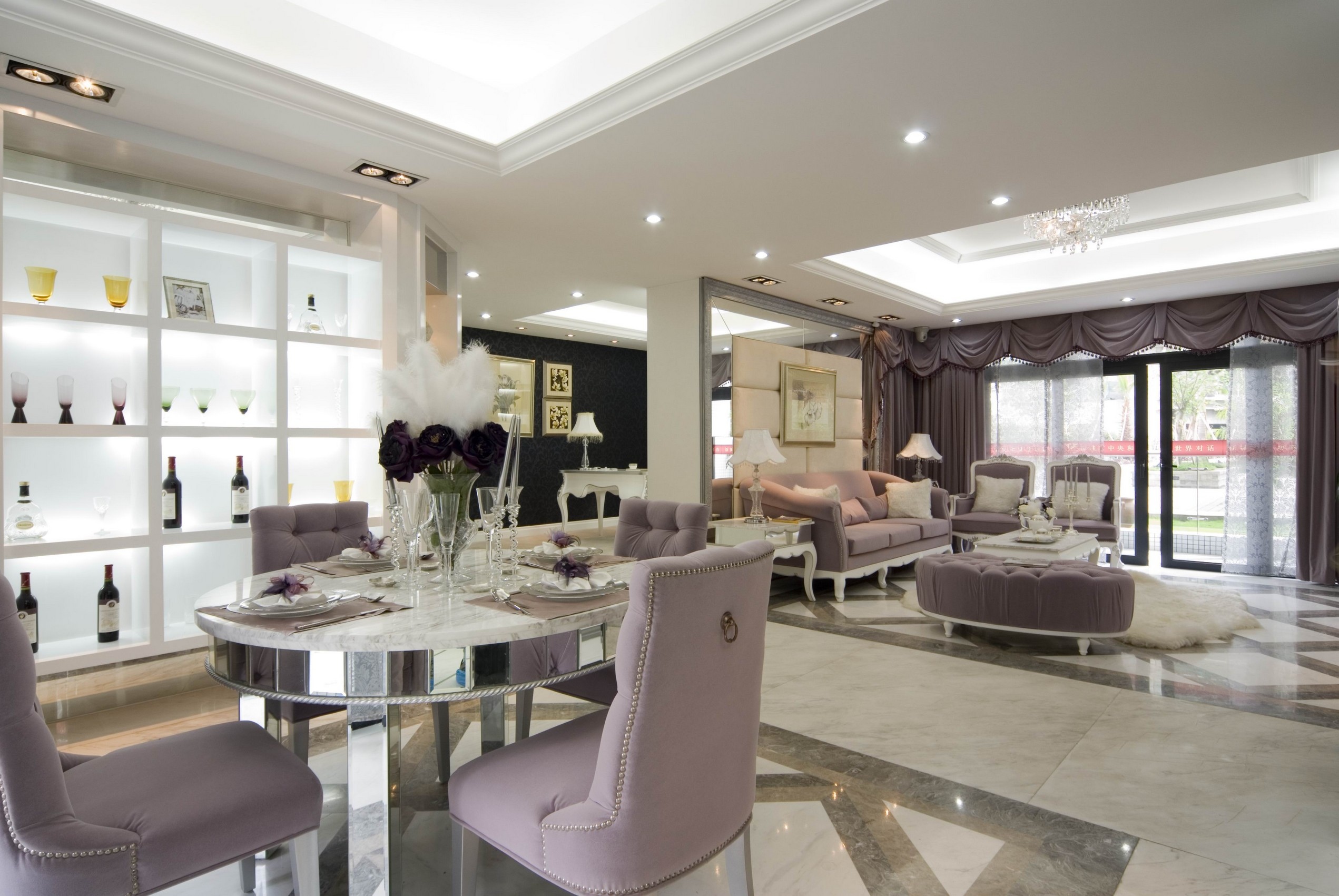 欧式白色风格室内装修