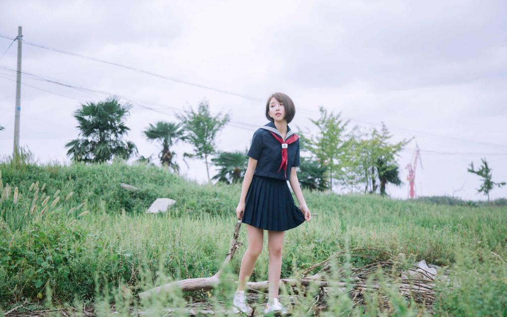 JK水手制服美女清纯写真