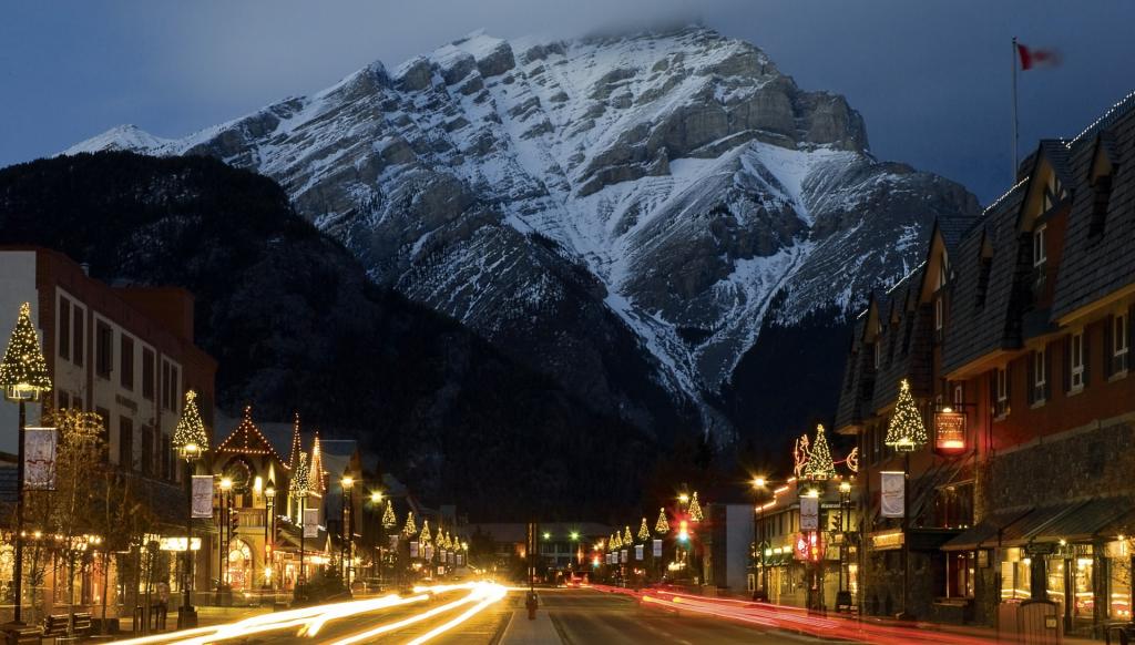 星光璀璨的城市夜景