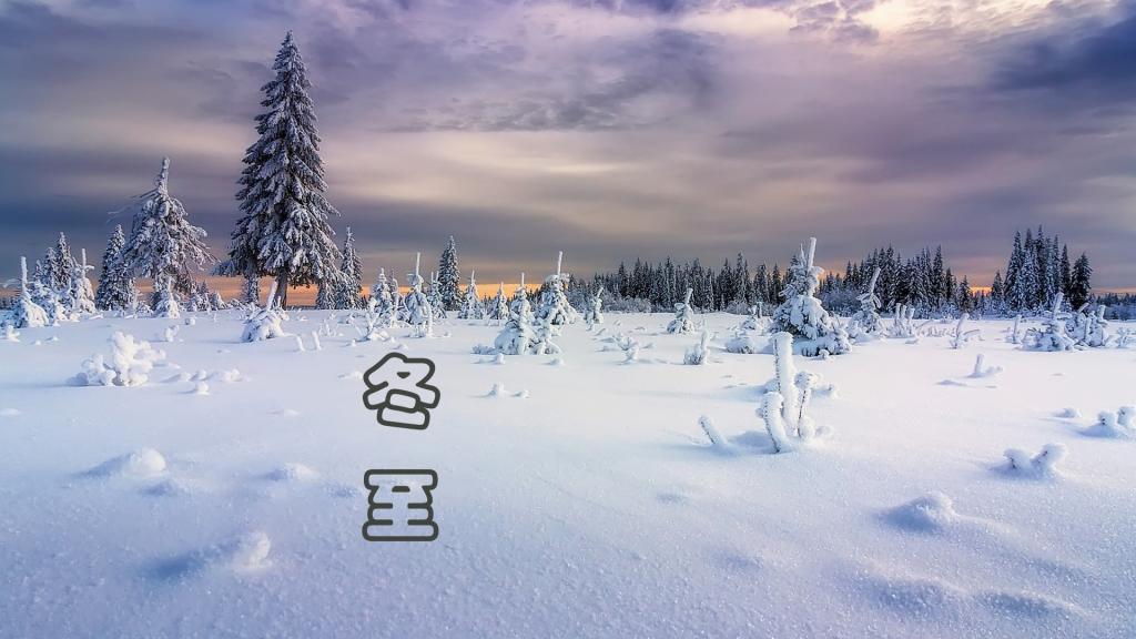 唯美的冬至雪景