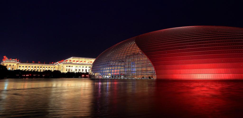 中国国家大剧院夜景