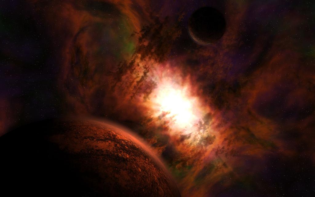 Digital三维夜晚城堡唯美风景